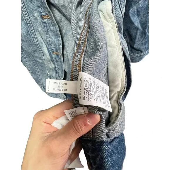 Madewell The Oversized Jean Jacket Wortham Wash  Embroidered Name Anna - Picture 7 of 7